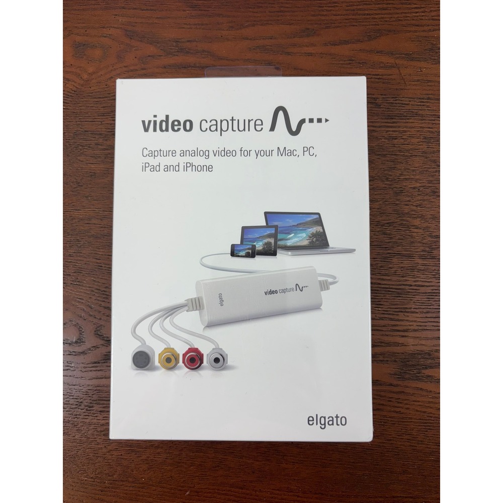 Elgato Video Capture Analog to Digital Converter for Mac PC iPad 1VC104001001